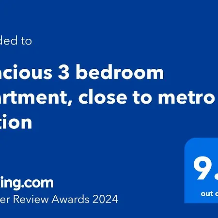 公寓 Spacious 3 Bedroom Apartment, Close To Metro Station